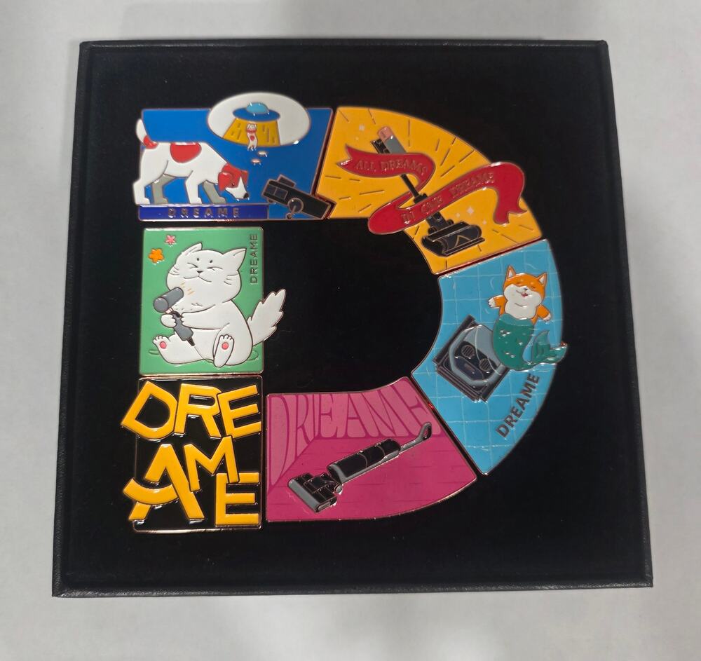 Dreame Tech CES 2024 Colorful Letter D Enamel Pin Set of 6 Promotional